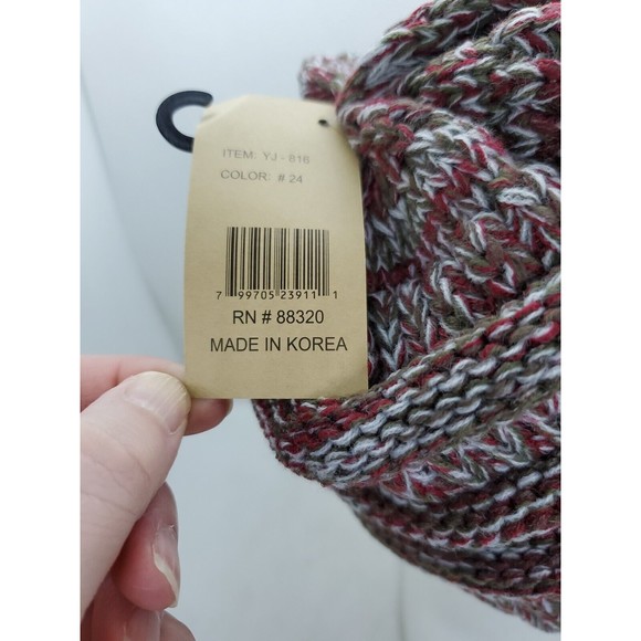 C.C Trendy Warm Chunky Soft Stretch Cable Knit Beanie Skully - Picture 5 of 7